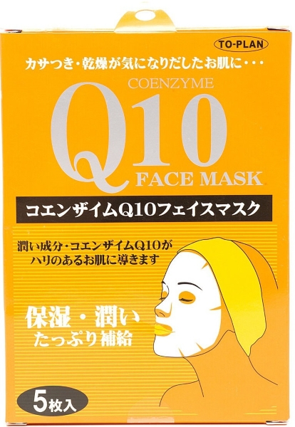 МАСКА ДЛЯ ЛИЦА С КОЭНЗИМОМ, TO-PLAN Q10 FACE MASK. TO-PLAN