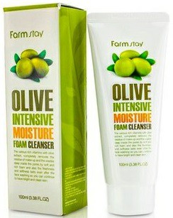 УВЛАЖНЯЮЩАЯ ОЧИЩАЮЩАЯ ПЕНКА С ЭКСТРАКТОМ ОЛИВЫ, FARMSTAY OLIVE INTENSIVE MOISTURE FOAM CLEANSER. FARMSTAY