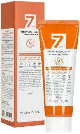 ПЕНКА ДЛЯ УМЫВАНИЯ С ВИТАМИНАМИ, MAY ISLAND SEVEN DAYS SECRET VITA PLUS- CLEANSING FOAM. MAY ISLAND