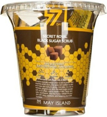 РОСКОШНЫЙ СКРАБ С ЧЕРНЫМ САХАРОМ В ПИРАМИДКАХ, MAY ISLAND SEVEN DAYS SECRET ROYAL BLACK SUGAR SCRUB. MAY ISLAND