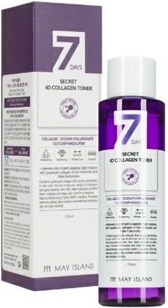 УКРЕПЛЯЮЩИЙ ТОНЕР С КОЛЛАГЕНОМ, MAY ISLAND SEVEN DAYS SECRET D COLLAGEN TONER. MAY ISLAND