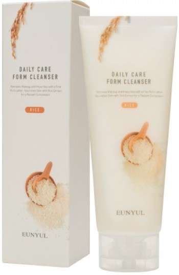 ВЫРАВНИВАЮЩАЯ ОЧИЩАЮЩАЯ ПЕНКА С ЭКСТРАКТОМ РИСА, EUNYUL DAILY CARE RICE FOAM CLEANSER. EUNYUL