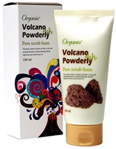 VOLCANO POWDERLY PORE SCRUB FOAM ПЕННЫЙ СКРАБ ДЛЯ УМЫВАНИЯ С ВУЛКАНИЧЕСКИМ ПЕПЛОМ ORGANIA. ORGANIA