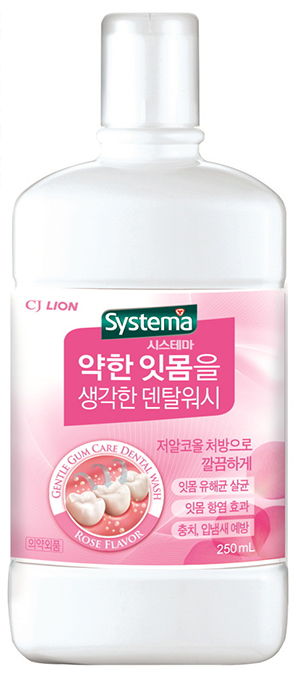 ОПОЛАСКИВАТЕЛЬ ДЛЯ РТА CJ LION DENTOR SYSTEMA ДЛЯ СЛАБЫХ ДЕСЕН. CJ LION