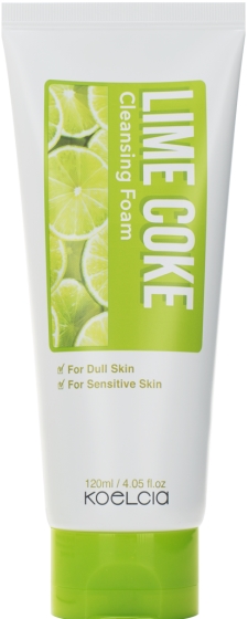 ПЕНКА ОЧИЩАЮЩАЯ С ЭКСТРАКТОМ ЛАЙМА, KOELCIA LIME COKE CLEANSING FOAM. KOELCIA