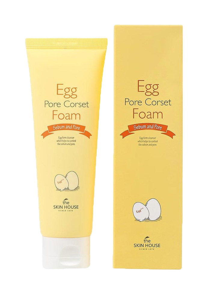 ПЕНКА ДЛЯ ГЛУБОКОГО ОЧИЩЕНИЯ И СУЖЕНИЯ ПОР, HOUSE EGG PORE CORSET FOAM THE SKIN. THE SKIN HOUSE