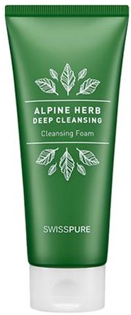 ОЧИЩАЮЩАЯ ПЕНКА С ЭКСТРАКТАМИ АЛЬПИЙСКИХ ТРАВ, SWISSPURE ALPINE HERB DEEP CLEANSING FOAM. SWISSPURE