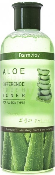 ТОНЕР ОСВЕЖАЮЩИЙ С ЭКСТРАКТОМ АЛОЭ, FARMSTAY ALOE VISIBLE DIFFERENCE FRESH TONER. FARMSTAY