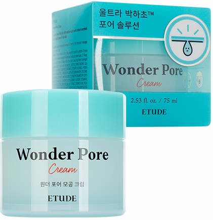 МАТИРУЮЩИЙ БАЛАНСИРУЮЩИЙ КРЕМ ДЛЯ ЛИЦА ДЛЯ СУЖЕНИЯ ПОР, ETUDE HOUSE WONDER PORE CREAM. ETUDE HOUSE